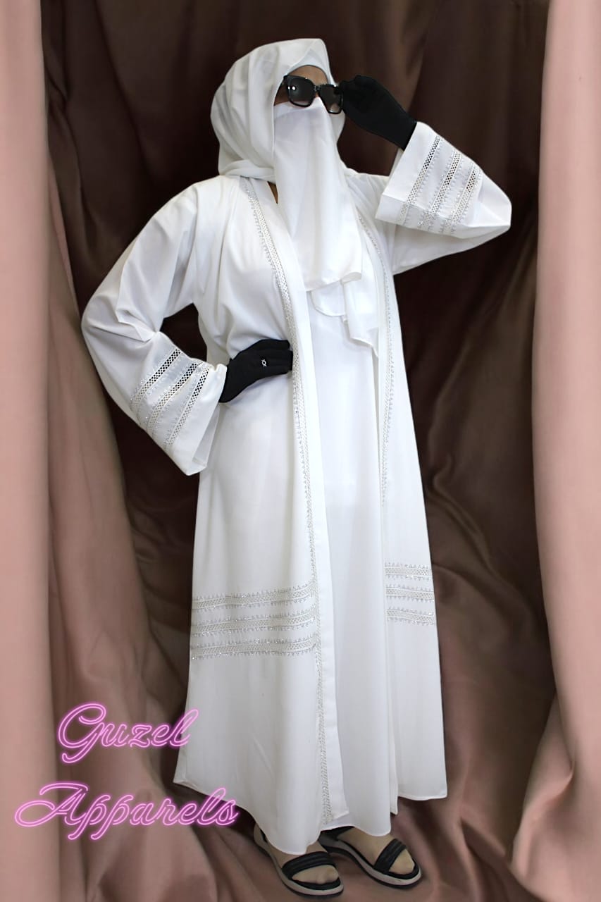 White Twilight Abaya