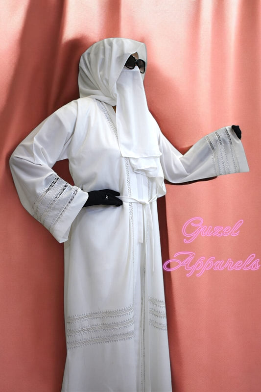 White Twilight Abaya