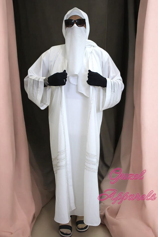 White Twilight Abaya