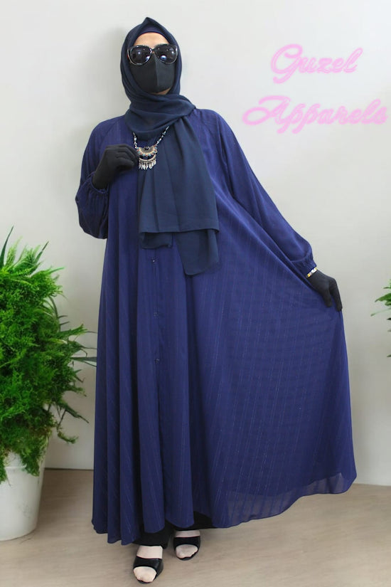 Royal Blue Blush Abaya