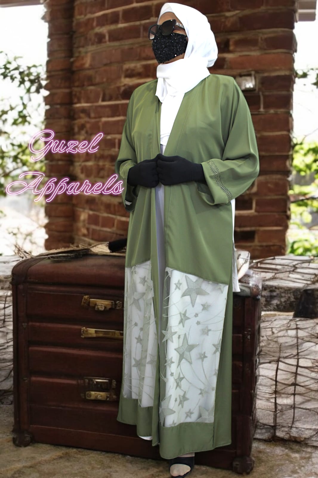 Pear Green Star Kimono