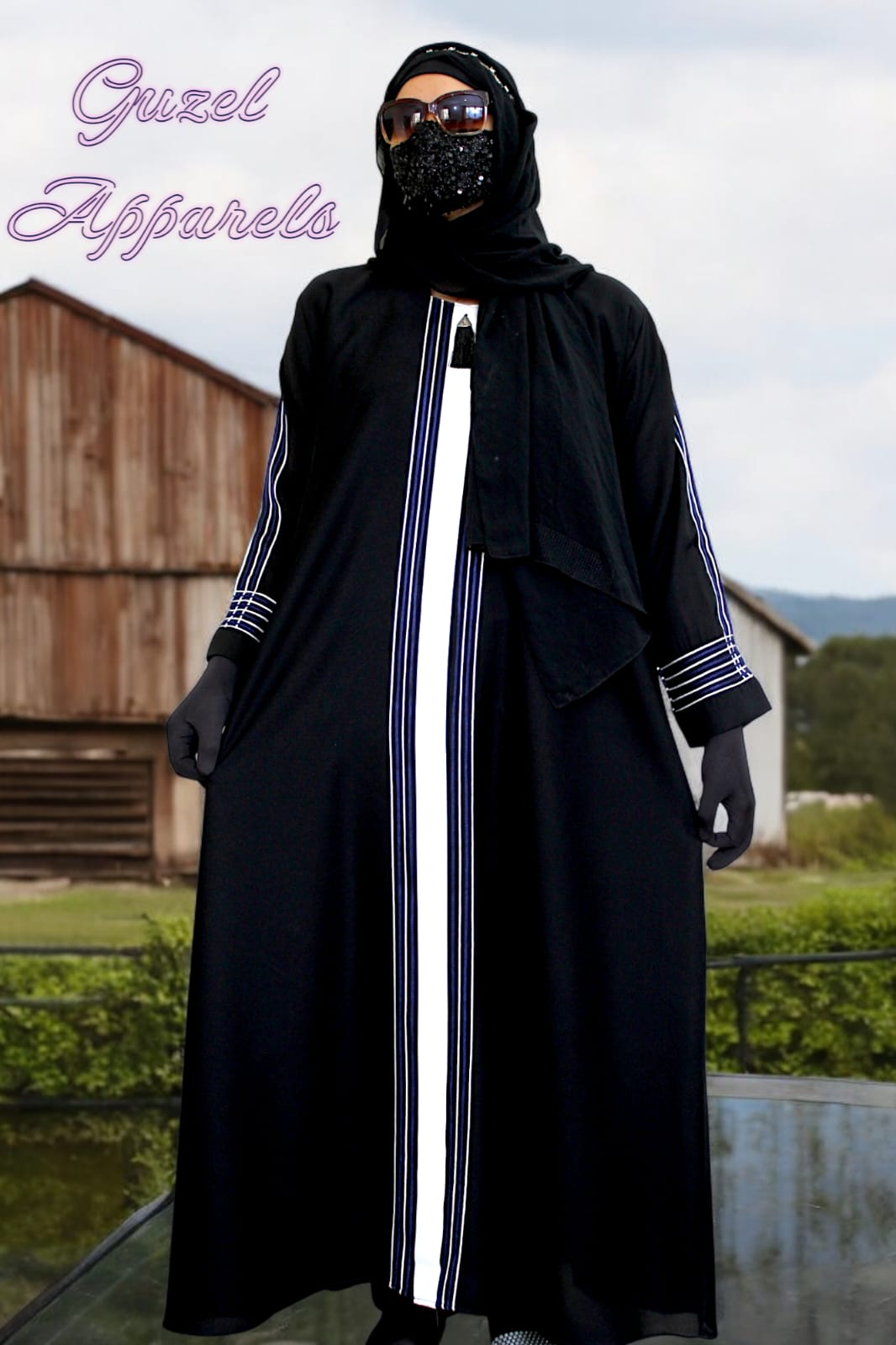 Black Abaya With Tussle & Dori Work