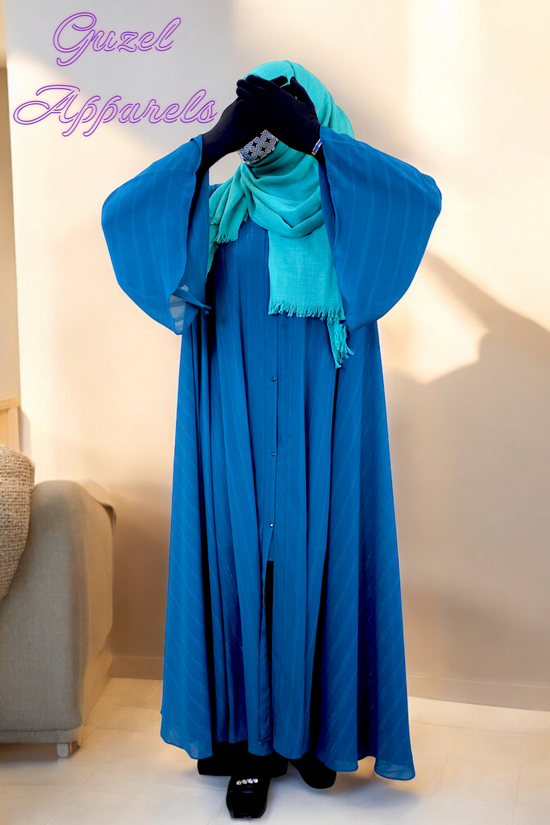 Turquoise Blush Abaya