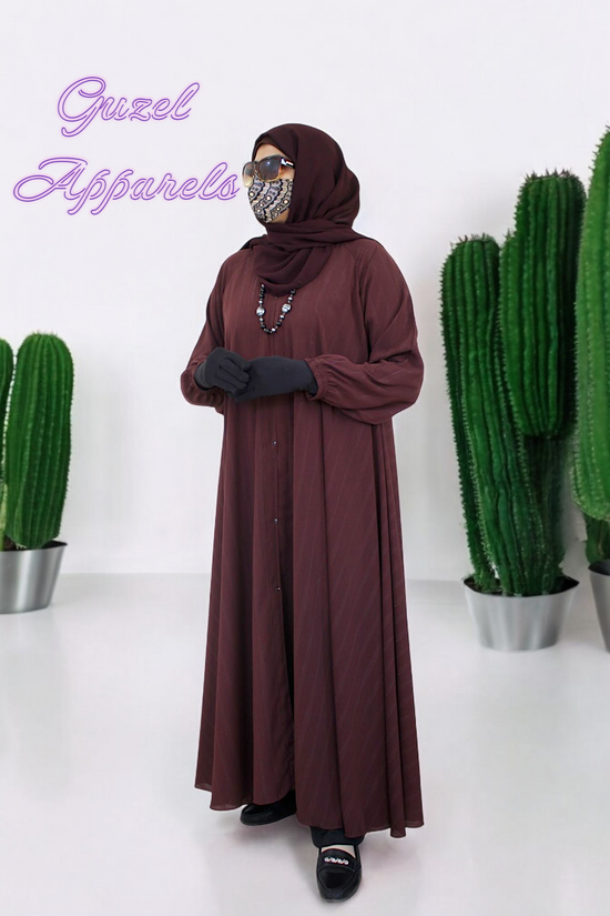 Maroon Blush Abaya