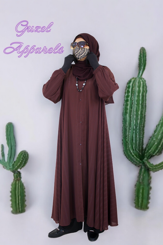 Maroon Blush Abaya