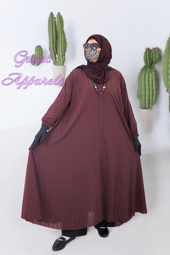 Maroon Blush Abaya