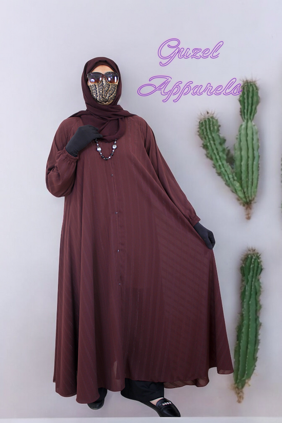 Maroon Blush Abaya