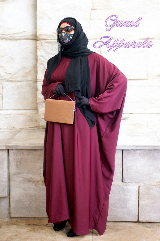 Bordo Kaftan Abaya