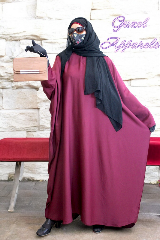 Bordo Kaftan Abaya