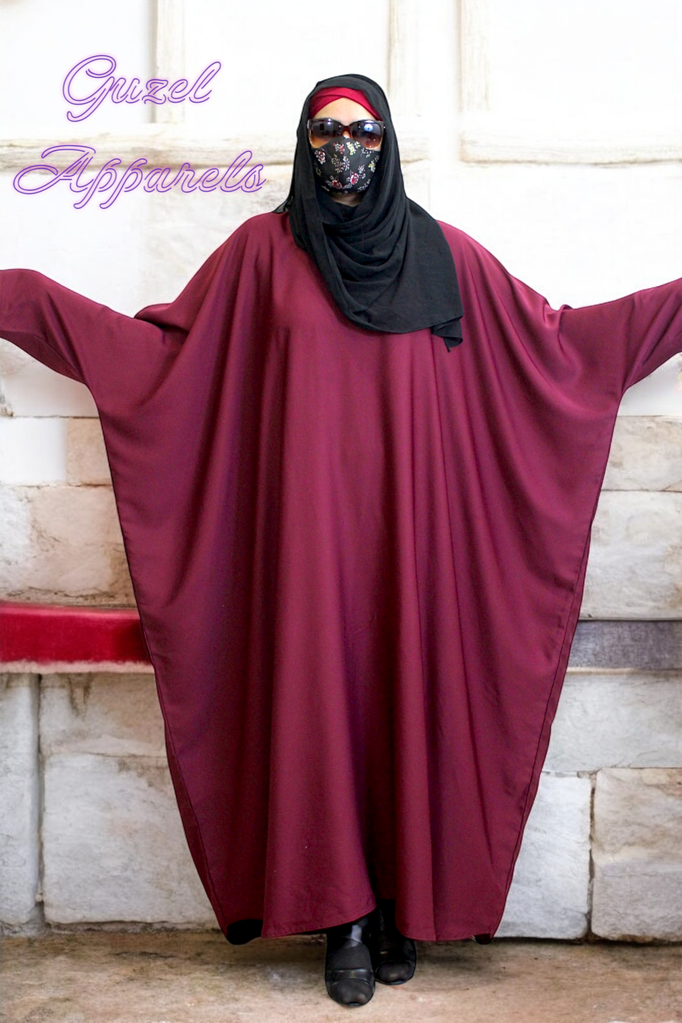 Bordo Kaftan Abaya